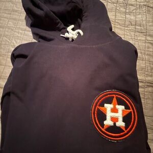 Houston Astros new era Navy Hoodie with Embroidered Logos 2022